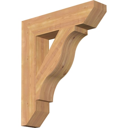 Ekena Millwork Funston Slat Smooth Bracket, Western Red Cedar, 5 1/2"W x 26"D x 30"H BKT06X26X30FST06SWR